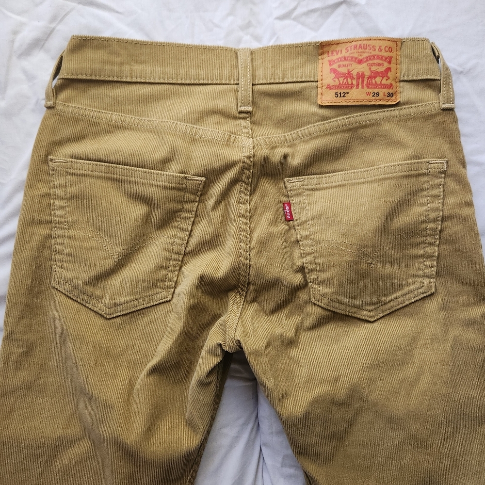 Levi 512 corduroy jeans | 29x30 | Tan
